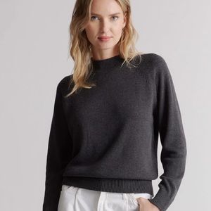 Quince 100% Organic Cotton Mockneck Sweater - Sizee M